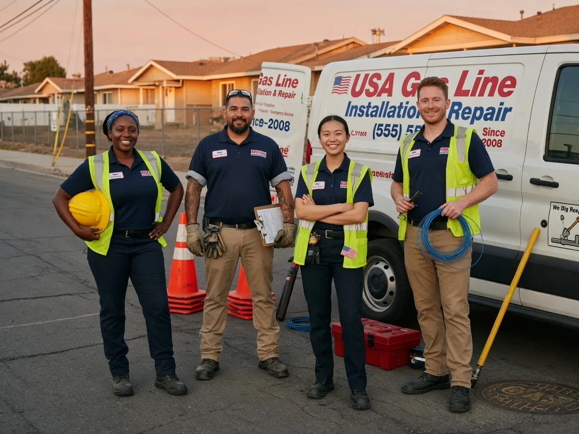 Gas Line Installation company in Wing, ND